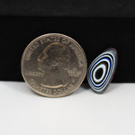 Fordite Agate Cabochon Freeform 17x10mm 1.5ct - Detroit Agate layered paint - Pedra Gems