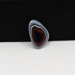 Fordite Agate Cabochon Freeform 17x11mm 1.5ct - Detroit Agate layered paint - Pedra Gems