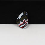 Fordite Agate Cabochon Freeform 17x11mm 1.5ct - Detroit Agate layered paint - Pedra Gems