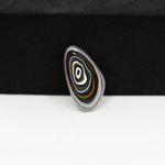 Fordite Agate Cabochon Freeform 20x10mm 2ct - Detroit Agate layered paint - Pedra Gems