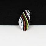 Fordite Agate Cabochon Freeform 20x10mm 2ct - Detroit Agate layered paint - Pedra Gems