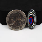 Fordite Agate Cabochon Oval 23x11mm 3ct - Detroit Agate layered paint - Pedra Gems