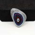 Fordite Agate Cabochon Freeform 25x18mm 8.5ct - Detroit Agate layered paint - Pedra Gems