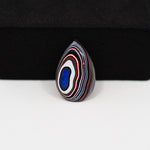 Fordite Agate Cabochon Pear 18x11mm 1.5ct - Detroit Agate layered paint - Pedra Gems