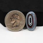 Fordite Agate Cabochon Oval 22x12mm 4ct - Detroit Agate layered paint - Pedra Gems