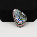 Fordite Agate Cabochon Freeform 26x18mm 6ct - Detroit Agate layered paint - Pedra Gems