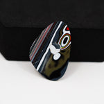 Fordite Agate Cabochon Freeform 26x18mm 6ct - Detroit Agate layered paint - Pedra Gems