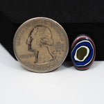 Fordite Agate Cabochon Oval 15x11mm 1.5ct - Detroit Agate layered paint - Pedra Gems