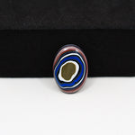 Fordite Agate Cabochon Oval 15x11mm 1.5ct - Detroit Agate layered paint - Pedra Gems