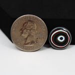 Fordite Agate Cabochon Round 14x14mm 2ct - Detroit Agate layered paint - Pedra Gems
