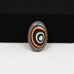 Fordite Agate Cabochon Oval 17x11mm 2.5ct - Detroit Agate layered paint - Pedra Gems