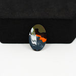 Fordite Agate Cabochon Oval 17x11mm 2.5ct - Detroit Agate layered paint - Pedra Gems