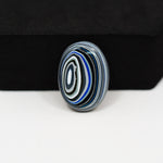 Fordite Agate Cabochon Oval 19x12mm 5ct - Detroit Agate layered paint - Pedra Gems