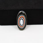 Fordite Agate Cabochon Oval 18x8mm 2ct - Detroit Agate layered paint - Pedra Gems