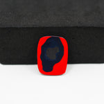 Fordite Agate Cabochon Cushion 16x13mm 3.5ct - Detroit Agate layered paint - Pedra Gems