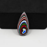 Fordite Agate Cabochon Freeform 23x11mm 2.5ct - Detroit Agate layered paint - Pedra Gems