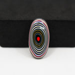 Fordite Agate Cabochon Oval 23x12mm 6ct - Detroit Agate layered paint - Pedra Gems