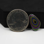 Fordite Agate Cabochon Freeform 18x11mm 1.5ct - Detroit Agate layered paint - Pedra Gems