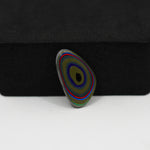 Fordite Agate Cabochon Freeform 18x11mm 1.5ct - Detroit Agate layered paint - Pedra Gems
