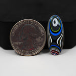 Fordite Agate Cabochon Oval 26x5mm 3ct - Detroit Agate layered paint - Pedra Gems