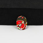 Fordite Agate Cabochon Oval 13x8mm 1.5ct - Detroit Agate layered paint - Pedra Gems