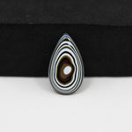 Fordite Agate Cabochon Pear 17x11mm 2ct - Detroit Agate layered paint - Pedra Gems