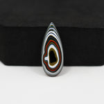 Fordite Agate Cabochon Pear 23x9mm 2ct - Detroit Agate layered paint - Pedra Gems
