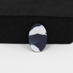 Fordite Agate Cabochon Oval 16x5mm 2ct - Detroit Agate layered paint - Pedra Gems