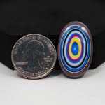 Fordite Agate Cabochon Oval 30x19mm 11.5ct - Detroit Agate layered paint - Pedra Gems