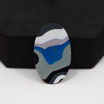 Fordite Agate Cabochon Oval 30x19mm 11.5ct - Detroit Agate layered paint - Pedra Gems