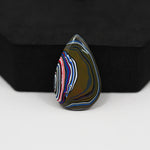 Fordite Agate Cabochon Pear 27x17mm 4.5ct - Detroit Agate layered paint - Pedra Gems