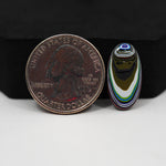 Fordite Agate Cabochon Oval 20x11mm 2ct - Detroit Agate layered paint - Pedra Gems