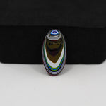 Fordite Agate Cabochon Oval 20x11mm 2ct - Detroit Agate layered paint - Pedra Gems