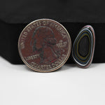 Fordite Agate Cabochon Freeform 19x11mm 2.5ct - Detroit Agate layered paint - Pedra Gems