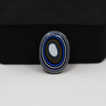 Fordite Agate Cabochon Oval 19x14mm 3.5ct - Detroit Agate layered paint - Pedra Gems