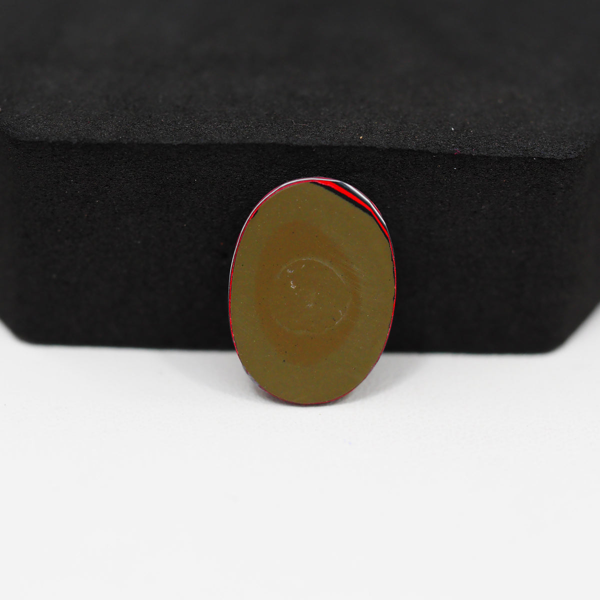 Fordite Agate Cabochon Oval 19x14mm 3.5ct - Detroit Agate layered paint - Pedra Gems