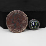 Fordite Agate Cabochon Round 12x12mm 2ct - Detroit Agate layered paint - Pedra Gems