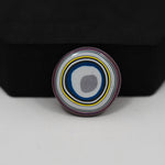 Fordite Agate Cabochon Round 21x21mm 7ct - Detroit Agate layered paint - Pedra Gems
