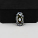 Fordite Agate Cabochon Oval 18x11mm 2ct - Detroit Agate layered paint - Pedra Gems