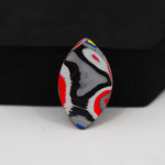 Fordite Agate Cabochon Freeform 25x15mm 5ct - Detroit Agate layered paint - Pedra Gems