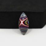 Fordite Agate Cabochon Freeform 22x10mm 3.5ct - Detroit Agate layered paint - Pedra Gems
