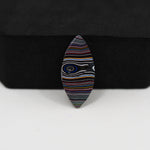 Fordite Agate Cabochon Freeform 22x10mm 3.5ct - Detroit Agate layered paint - Pedra Gems