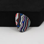 Fordite Agate Cabochon Freeform 18x13mm 3.5ct - Detroit Agate layered paint - Pedra Gems