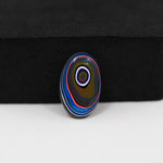 Fordite Agate Cabochon Oval 16x10mm 2ct - Detroit Agate layered paint - Pedra Gems