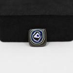 Fordite Agate Cabochon Square 11x11mm 1.5ct - Detroit Agate layered paint - Pedra Gems