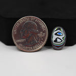 Fordite Agate Cabochon Oval 16x10mm 2ct - Detroit Agate layered paint - Pedra Gems