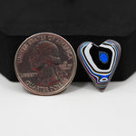 Fordite Agate Cabochon Heart 20x17mm 4ct - Detroit Agate layered paint - Pedra Gems