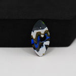 Fordite Agate Cabochon Freeform 21x11mm 2ct - Detroit Agate layered paint - Pedra Gems