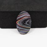 Fordite Agate Cabochon Oval 22x14mm 5.5ct - Detroit Agate layered paint - Pedra Gems