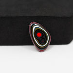 Fordite Agate Cabochon Freeform 18x11mm 2ct - Detroit Agate layered paint - Pedra Gems